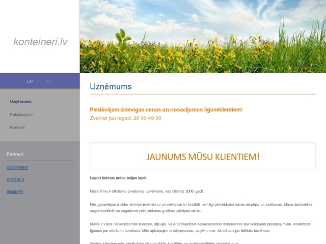 Konteineri, SIA